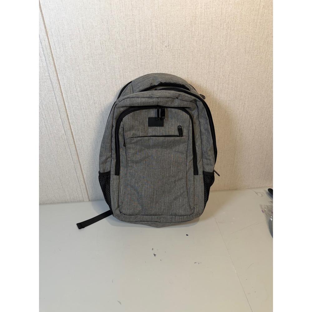 MATEIN Grey Anti Theft Slim Travel Laptop Backpack With USB Charging Port unisex
